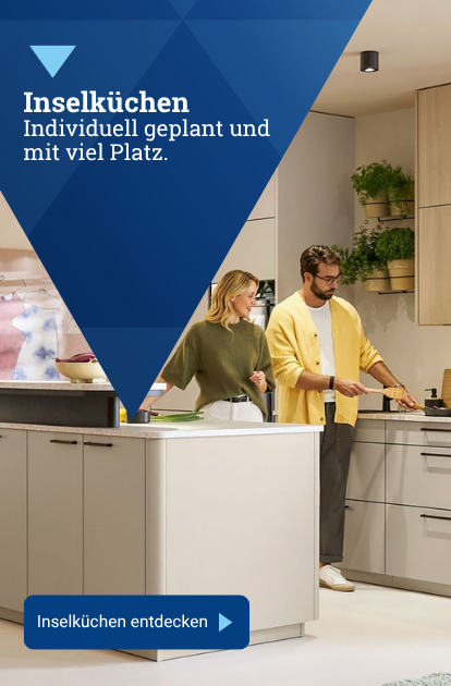 Inselküchen - Mittelpunkt moderner Wohnkonzepte. Individuell geplant und mit viel Platz. Inselküchen hier entdecken>